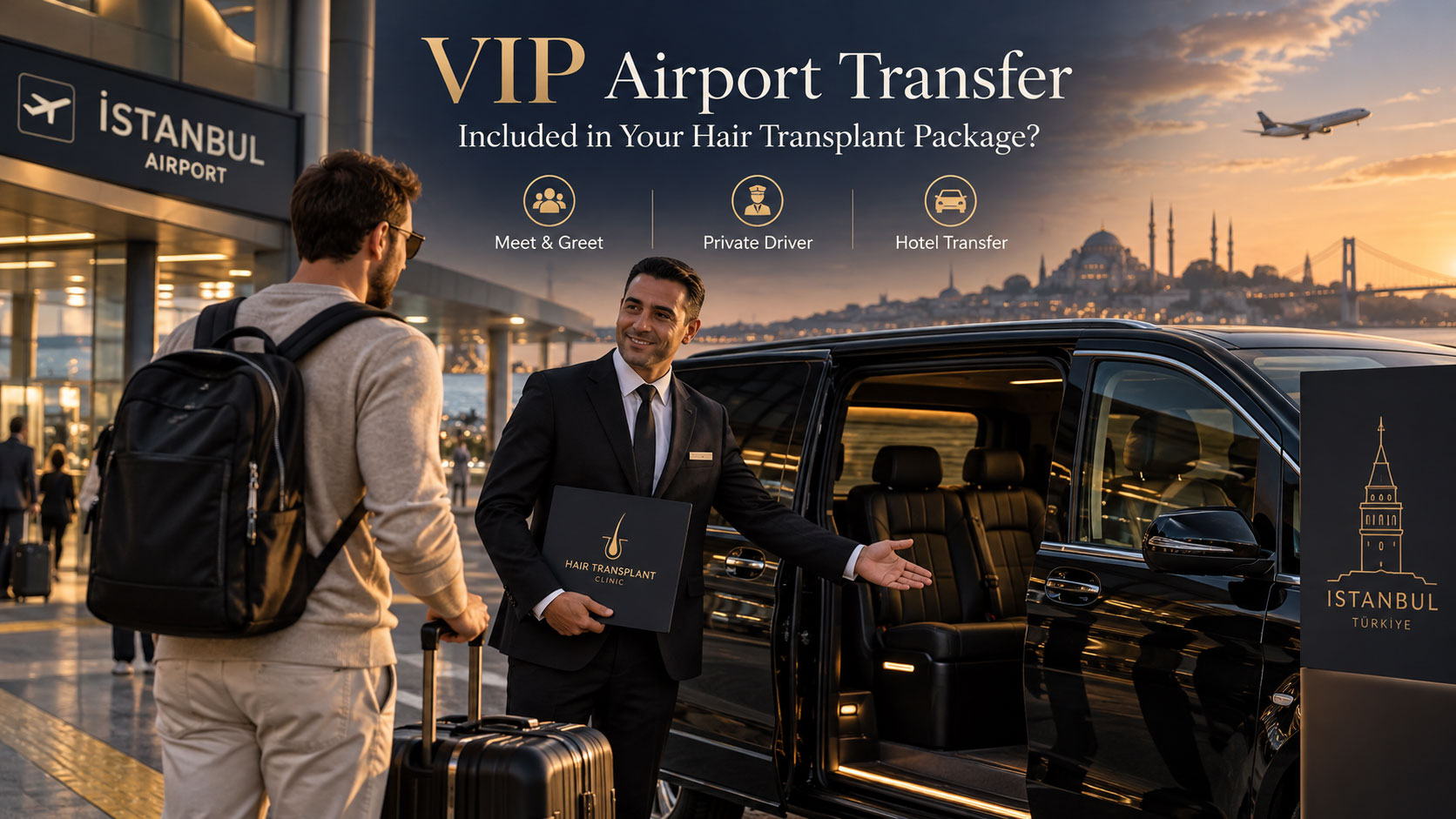 İstanbul’da VIP Havalimanı Transferi Saç Ekimi Paketine Dahil mi?