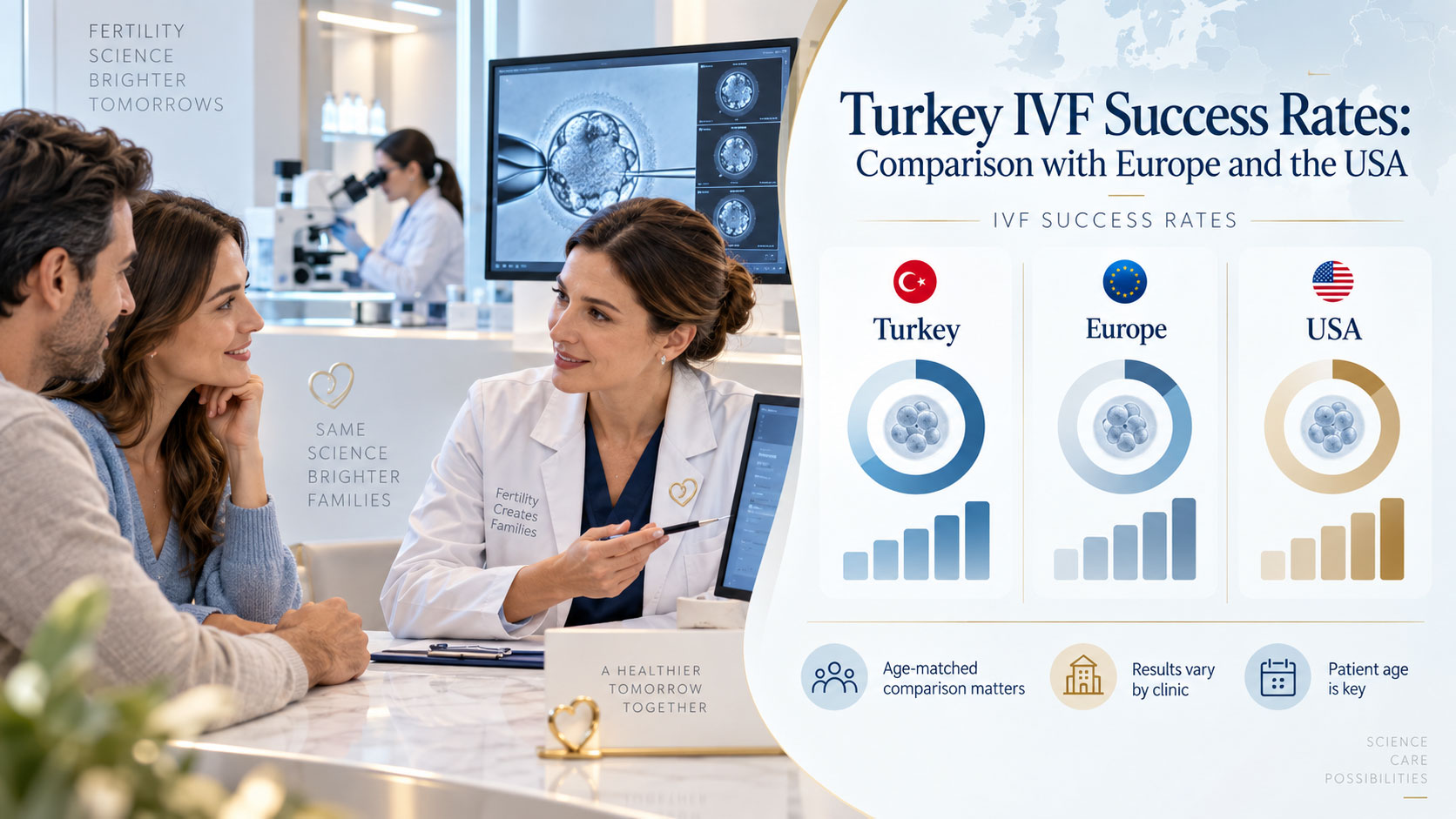 Türkiye Tüp Bebek Başarı Oranları: Avrupa ve ABD Karşılaştırması
