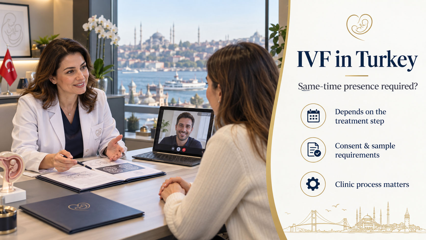 La présence simultanée des conjoints est-elle obligatoire pour une FIV en Turquie ?