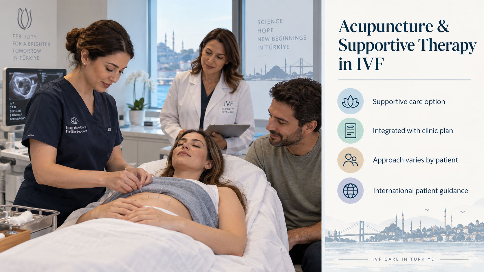 Akupunktur und unterstützende Therapien bei IVF in der Türkei