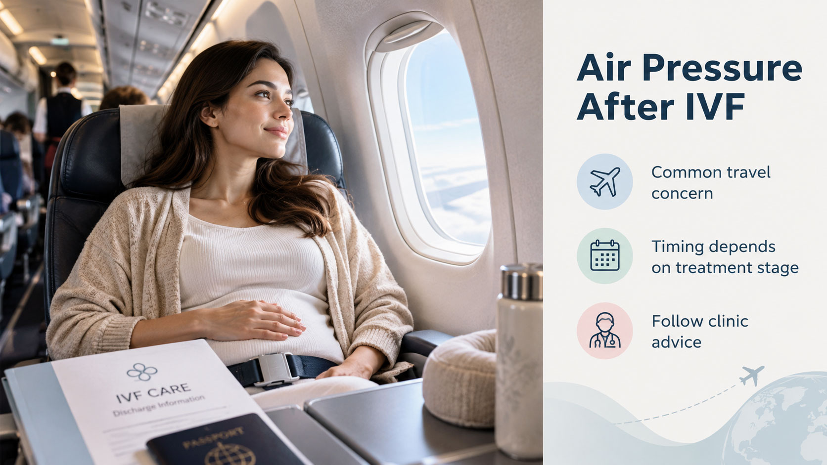 La pression en avion après une FIV peut-elle nuire au bébé ?