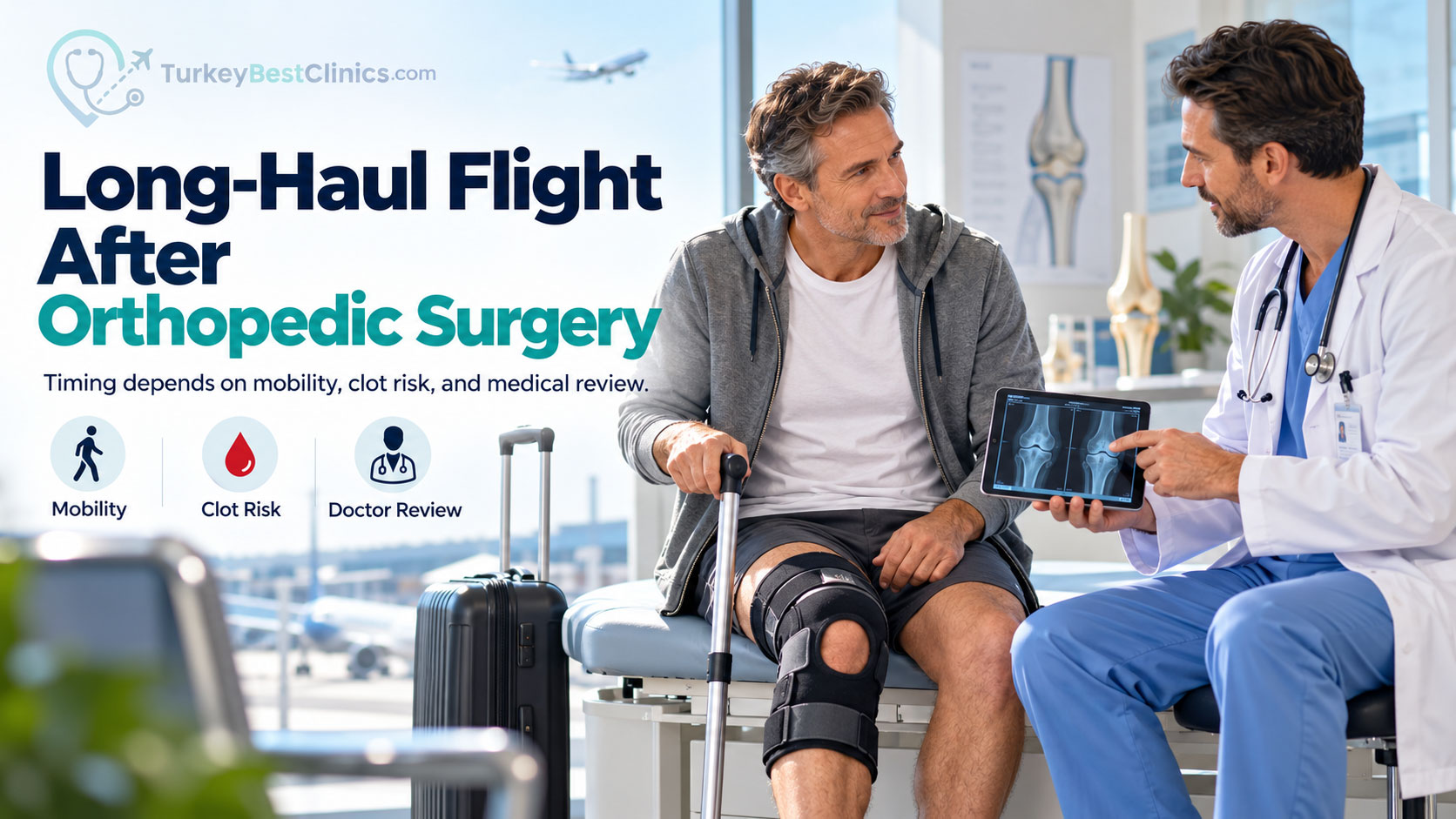 When Is Flight Clearance Granted After Orthopedic Surgery?