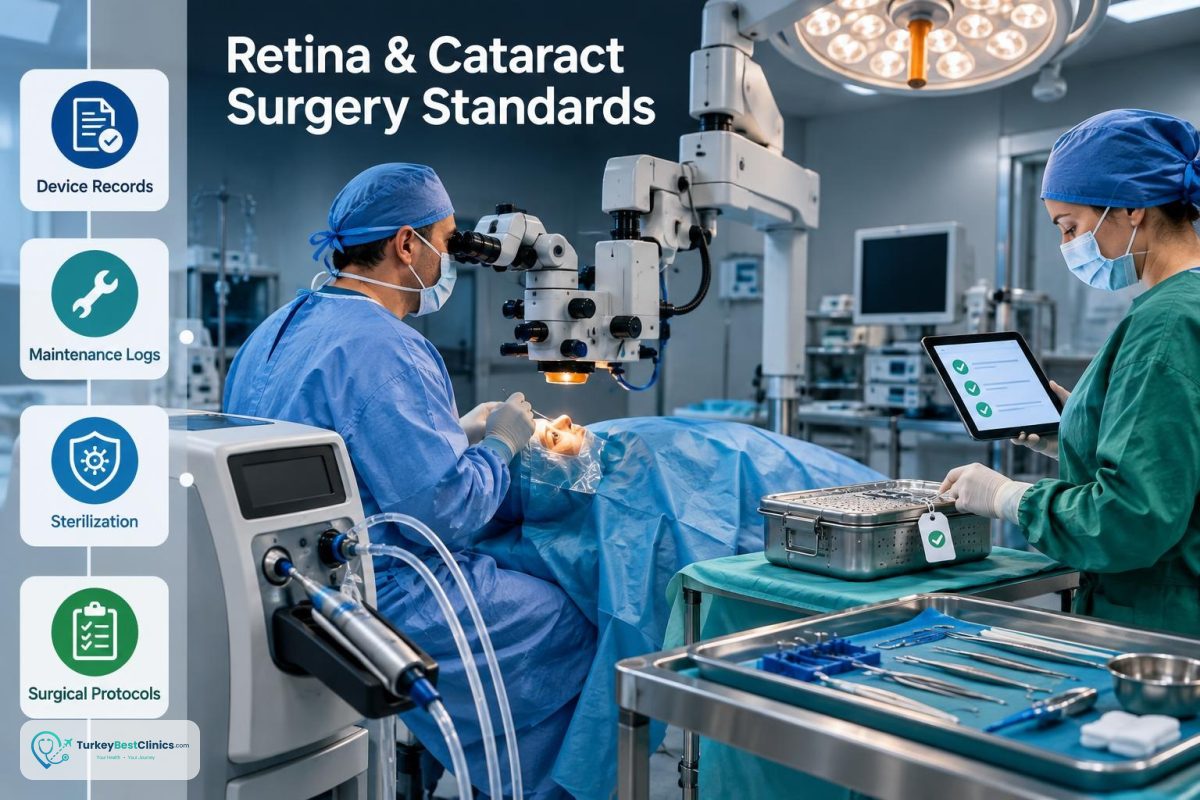 Normes des microscopes et systèmes de phaco en chirurgie rétinienne et de la cataracte