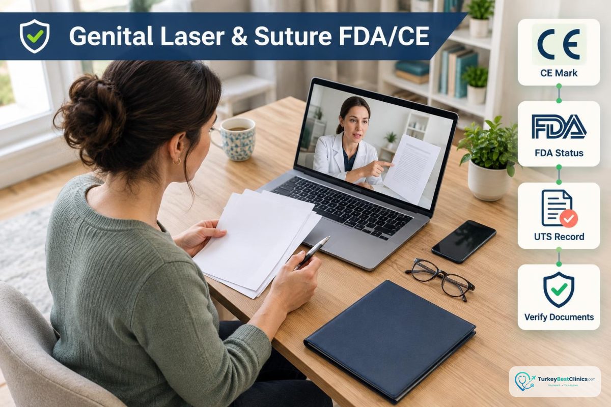 FDA/CE Documentation for Genital Lasers and Suture Materials