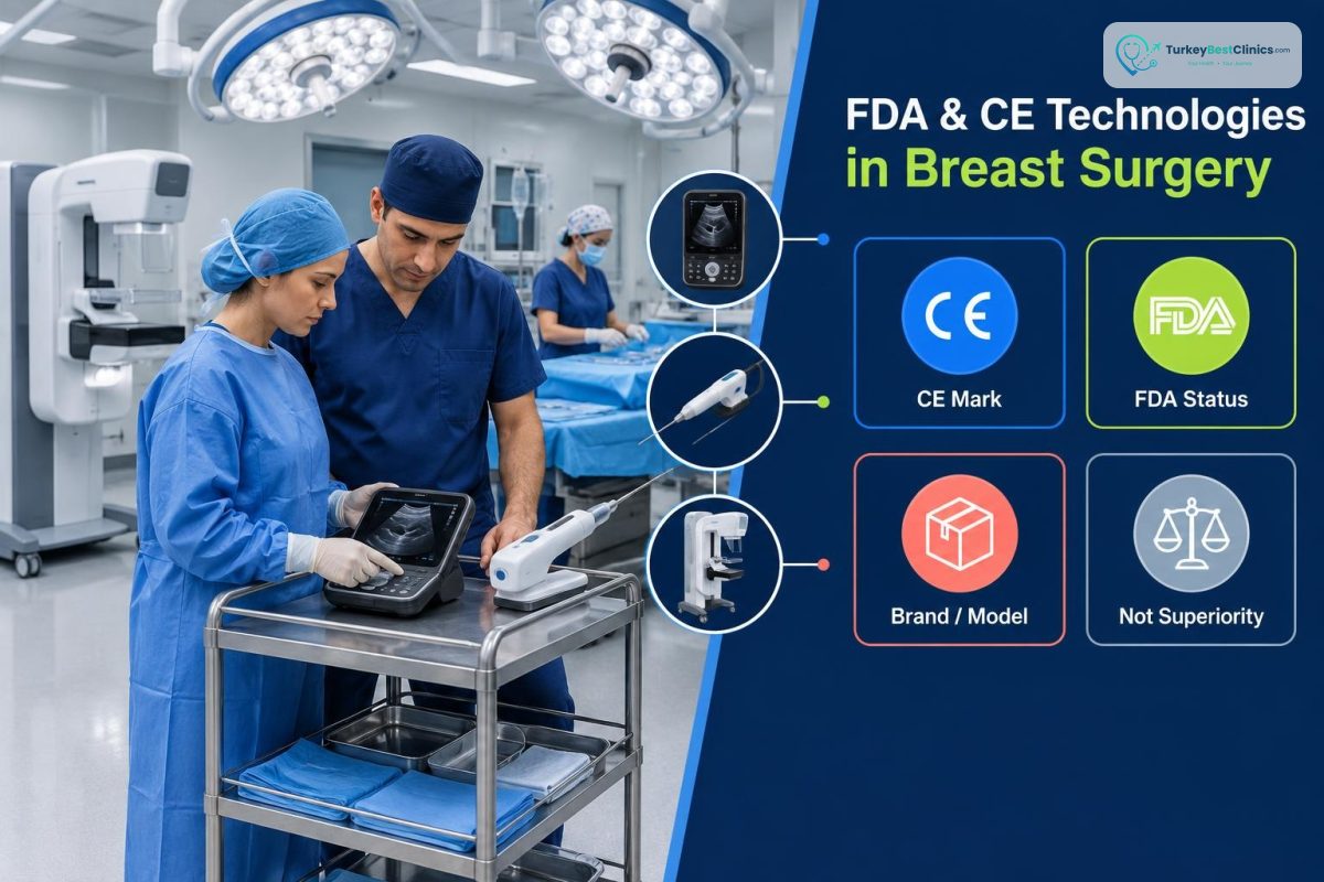 تقنيات حاصلة على اعتماد FDA وCE في جراحة الثدي