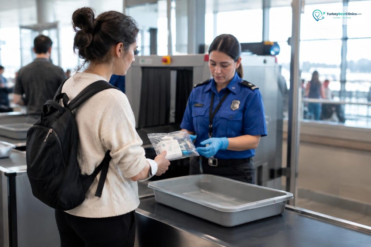 Passer les contrôles de sécurité à l’aéroport avec un drain ou un pansement